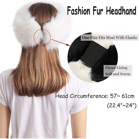 Cozy Faux Fur Headband Earmuffs Hat main image 4
